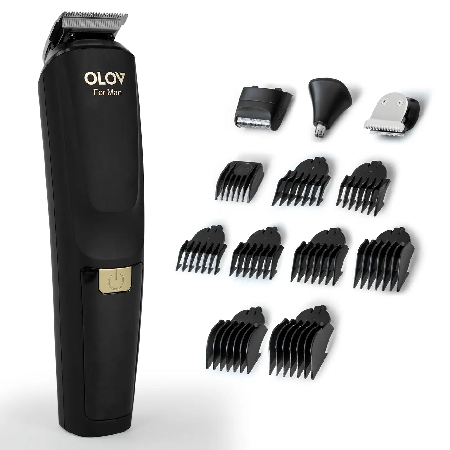 All in One Mens Grooming Kit Beard Hair Trimmer Cordless Hair Clippers Electric Razor for Beard Nose Face