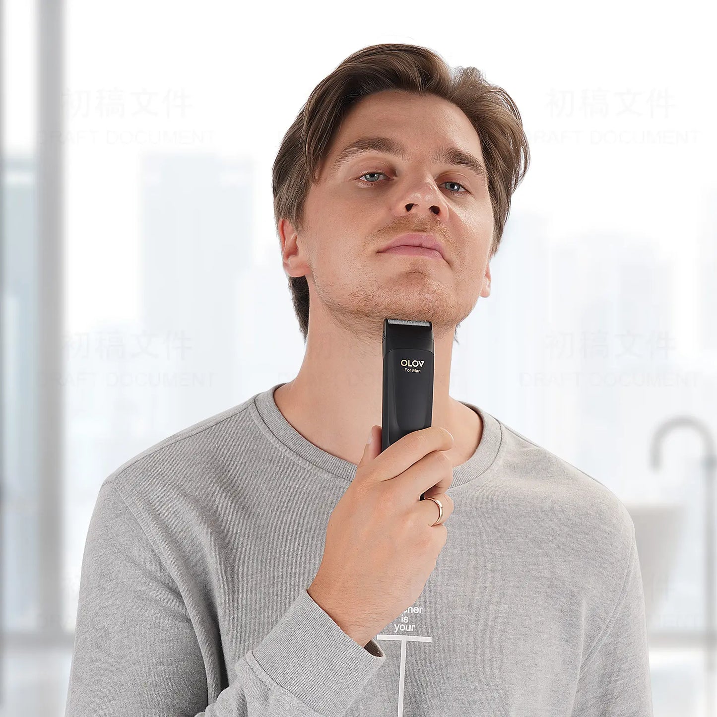 All in One Mens Grooming Kit Beard Hair Trimmer Cordless Hair Clippers Electric Razor for Beard Nose Face