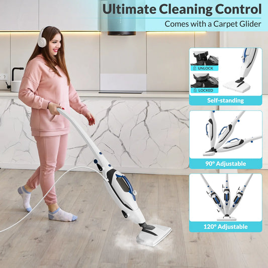 10 in 1 Steam Mop | Handheld Steamer, Fast Heat & Deep Cleaning